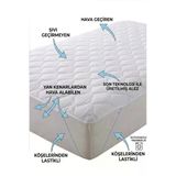 Altın Karma Kapitoneli Sıvı Geçirmez 120X200 Cm Tek Kişilik Köşe Lastikli Yatak Koruyucu Alez