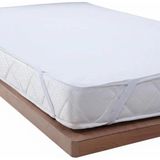 Altın Karma Sıvı Geçirmez Pamuklu Alez 90X190 cm Tek Kişilik Yatak Koruyucu Alez - 90 x 190 cm - Beyaz