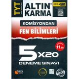 Altın Karma TYT Komisyondan Fen Bilimleri 5x20 Deneme Sınavı