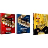 Altın Karma Yayınları 8.sınıf Türkçe + Matematik Etkinlikli Soru Bankası + Paragraf Soru Bankası