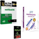 Altın Karma Yayınları AYT Matematik 10 x 40 Deneme Karekök AYT 15 Matematik Denemeleri + Aksiyon 3 Deneme