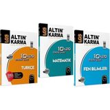 Altın Karma Yayınları Türkçe - Matematik - Fen Bilimleri 10 x 20 Deneme Sınavı 3 Kitap