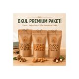 Altın Kervan Gıda Okul Beslenme Paketi - Ceviz 100 Gram / Yağsız Kavrulmuş Kaju 100 Gram / Çifte Kavrulmuş Fındık 100 Gram