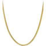 Altın Kesesi 8 Ayar Altın Balıksırtı Kolye 45 cm - Sarı