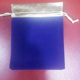 Altın Kesesi, Mavi, 17x12 cm, Drawstring Pouch, 1 Adet