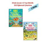 Altın Kitaplar 555 Eğlenceli Çıkartma Dizisi Denizin Derinliklerinde ve Hayvanlar - 2 Kitap, +3 Yaş Etkinlik