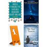 Altın Kitaplar Akıllı Varlıklı ve Sağlıklı Olmanın Basit Sırları - David Niven + Kuzey Işıklarının Şarkısı + Telefon Tutucu + Bir Kar Tanesi