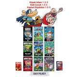 Altın Kitaplar Çizgi Roman Tanışma Seti: Köpek Adam, Kedi Çocuk ve Kaptan Düşükdon İlk 3 Kitapları (9 Kitap Set)
