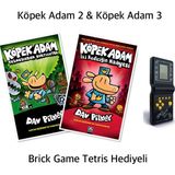 Altın Kitaplar Dav Pilkey'den Köpek Adam 2 & Köpek Adam 3, Brick Game Tetris Oyun Makinesi Hediyeli
