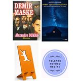 Altın Kitaplar Demir Maske - Alexandre Dumas + Kuzey Işıklarının Şarkısı + Telefon Tutucu