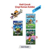 Altın Kitaplar Kedi Çocuk Çizgi Roman Kulübü, 3 Kitap Tam Set, +9 Yaş Kitap - Dav Pilkey