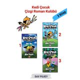 Altın Kitaplar Kedi Çocuk Çizgi Roman Kulübü, 3 Kitap Tam Set, +9 Yaş Kitap - Dav Pilkey