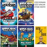 Altın Kitaplar Köpak Adam 10-11-12-13 Kitaplar Çizgi Roman Aziz Sancar Kitabı Hediyeli
