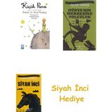 Altın Kitaplar Küçük Prens + Dünyanın Merkezine Yolculuk + Siyah Inci Hediye - Hayır