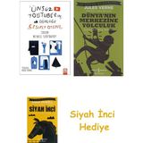 Altın Kitaplar Ünsüz Youtuberın Günlüğü - Cesaret Oyunu + Dünyanın Merkezine Yolculuk + Siyah Inci Hediye - Hayır