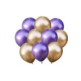 Altın-mor Krom Balon 20 Adet