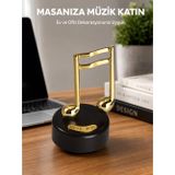 Altın Nota Temalı Müzik Kutusu Müzikli Hediyelik Yeni Nesil
