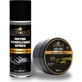 Altın Oran Kapsamlı Bakım Seti: Susuz Motor Temizleyici Sprey 500ML & Sio3 Pro Hibrit Seramik Cila 200GR (Motor/boya Koruma & Parlaklık)
