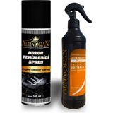 Altın Oran Motor & Dış Bakım Seti: Susuz Motor Temizleyici Sprey 500ML + Nano Lastik & Plastik Yenileyici/parlatıcı Sprey 500ML (Kapsamlı Koruma)