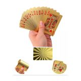 Altın Oyun Kartı Altın Iskambil Kağıdı Gold Poker Kartı Gold Oyun Kağıdı Plastik Su Geçirmez Kart