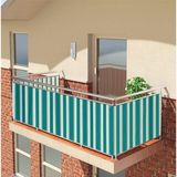 Altın Pamuk Balkon Demiri Perdesi Korkuluk Perdesi Yeşil Her Ölçüde Boy x En Metal Halkalı - 60 x 200 cm