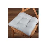 Altın Pamuk Gold Pofidik Gri Özel Dikişli Bağcıklı 40x40 cm Sandalye Minderi