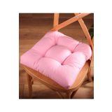 Altın Pamuk Gold Pofidik Pembe Özel Dikişli Bağcıklı 40x40 cm Sandalye Minderi