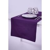 Altın Pamuk Keten Runner Leke Tutmaz Kumaş Mor 40x140 - 40 x 140 cm