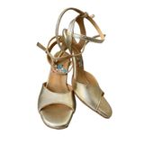 ALTIN PARLAK KELEBEK MODEL 8,5 CM TOPUK BOYU TANGO-DANS VE ABİYE AYAKKABISI (EU Ayakkabı Beden Sistemi, Yetişkin, Sayısal, Orta, 37)