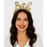 Altın Renk Bekarlığa Veda İtalik Yazı Alyanslı Bride Taç P79814s2262