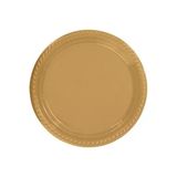 Altın Renk Plastik Tabak 22 Cm 25 Li