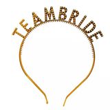 Altın Renk Team Bride Taç – Gelin Nedime Tacı