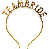 Altın Renk Team Bride Taç – Gelin ve Nedime Tacı