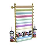 Altın Renkli Duvar Kumaş Rulo Tutucu - Duvar Kağıdı ve Masa Örtüleri için Çok Yönlü Ekran Standı (80 x 120 cm) - Alanı Optimize Edin, Verimli Düzenleme, Kendin Yap ve Ev için İdeal