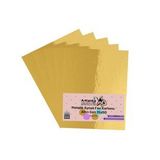 Altın Sarı 35x50 Metalik Aynalı Fon Kartonu 5 Adet 1 Paket Artlantis Aynalı Metalik Fon Kartonu