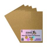 Altın Sarı Simli Karton 35x50 5 Adet Artlantis Simli Karton Altın Sarı 5 Adet 35*50