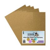 Altın Sarı Simli Karton 50x70 5 Adet Artlantis Simli Karton Altın Sarı 5 Adet 50*70
