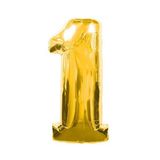 Altın Sarısı Folyo Rakam Balon 1 Metre