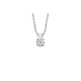 Altın Sepeti Beyaz İnce Tırnaklı Tektaş Kolye
