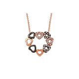 Altın Sepeti Kalp Yolu Gümüş Kolye