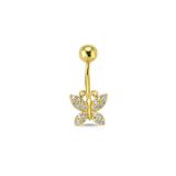 Altın Sepeti Kelebek Piercing