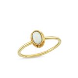 Altın Sepeti Oval Opal Yüzük