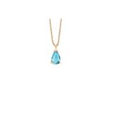 Altın Sepeti Rose Aqua Mini Damla Taşlı Gümüş Kolye