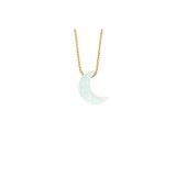 Altın Sepeti Rose Gold Beyaz Opal Ay Kolye