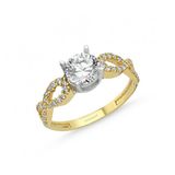 Altın Tektaş Yüzük 0.85 Karat Zirconia Sonsuzluk