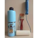 Altın Yapı Senart Multisurface Tüm Yüzeyler Için Vernikli Boya Seti - Bebek Mavi 500 ml + Rulo 10 cm + Fırça