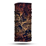 Altın Yaprak Desenli Bandana Boyunluk, Çok Amaçlı Boyunluk, Bandana, Esnek Yüz Maskesi, Spor Outdoor, Kafa Bandı, Erkek Bandana, Kadın Bandana…