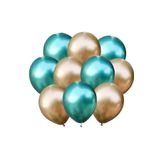 Altın-yeşil Krom Balon 20 Adet