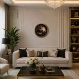Altın Zafer Gold 40 X 40 Cm Metal Atatürk Duvar Saati