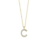 Altınbaş KLMK5023-24754 Altın C Harfi Kolye
